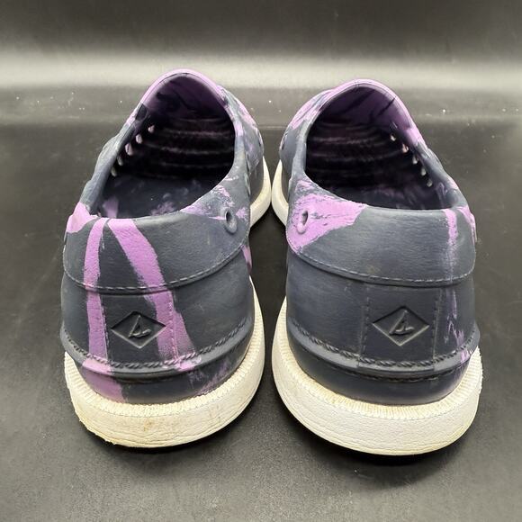 Sperry Authentic Original Float Boat Shoe Mens Size 6 Womens Size 8 Purple Black - Picture 4 of 7